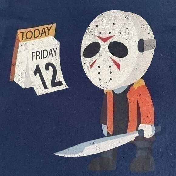 Friday the 13th Jason Halloween graphic T-shirt L - Picture 2 of 4